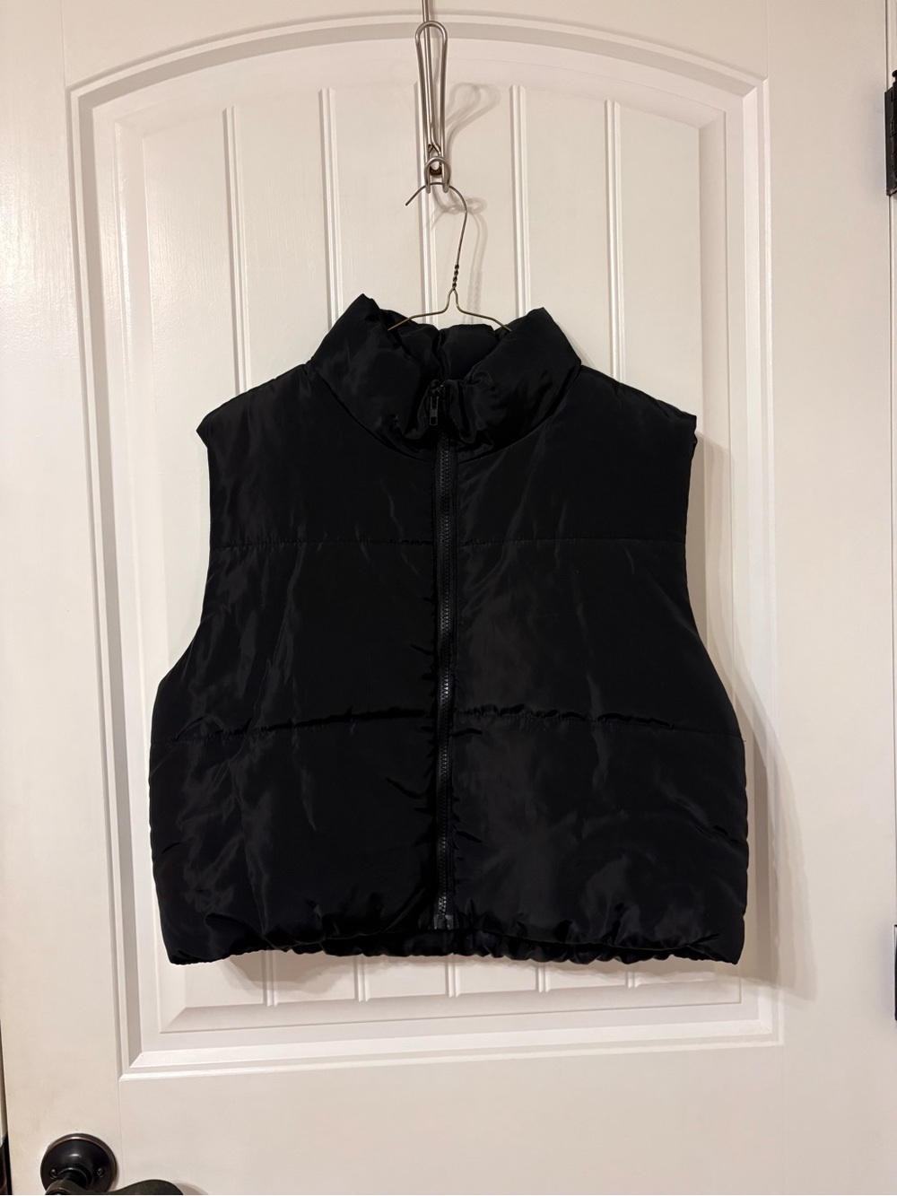 SHEIN Black Quilted Puffer Jacket